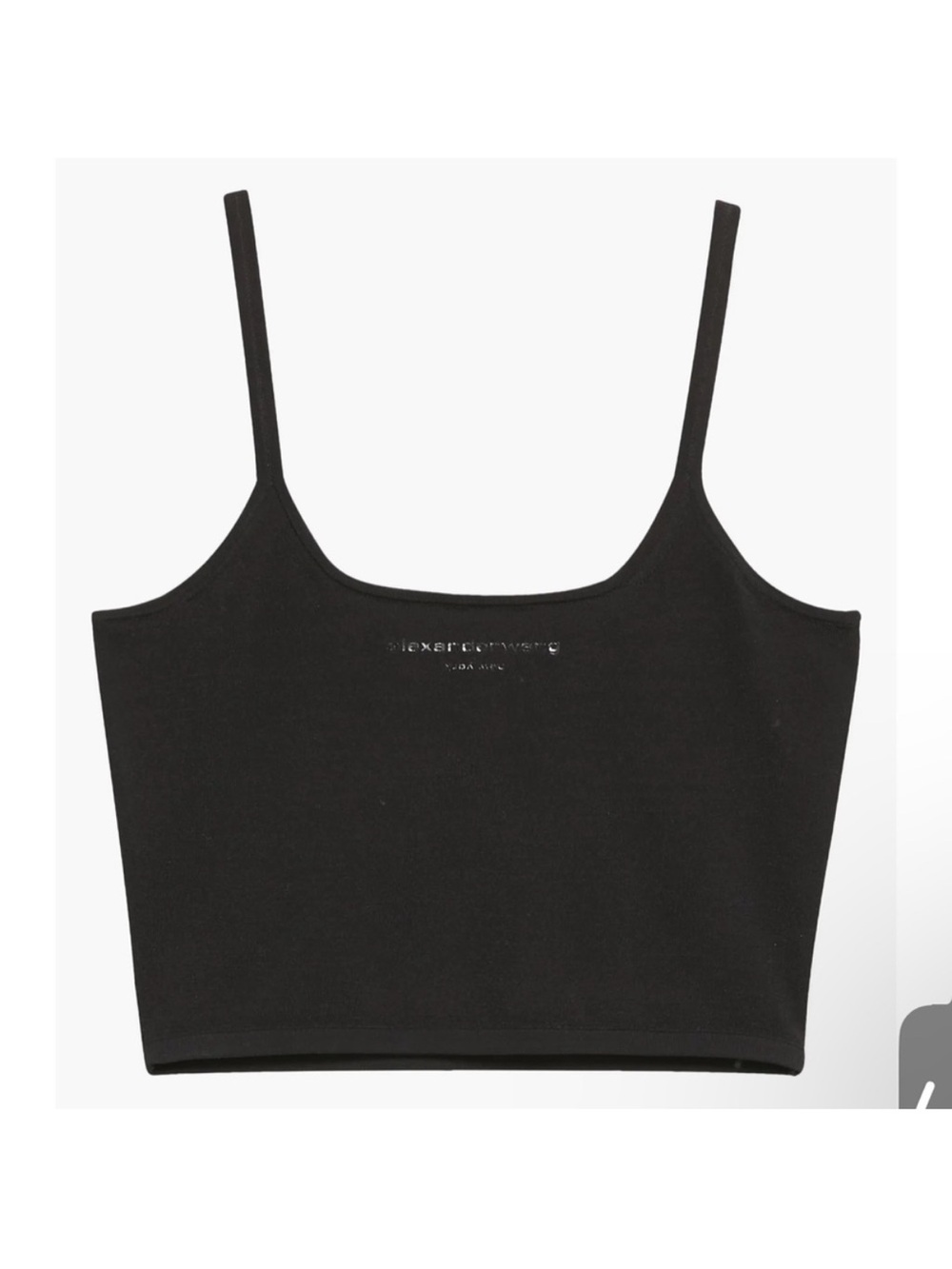 NWT Alexander Wang Scoop Neck Tank Printed High Density Logo - Picture 2 of 15